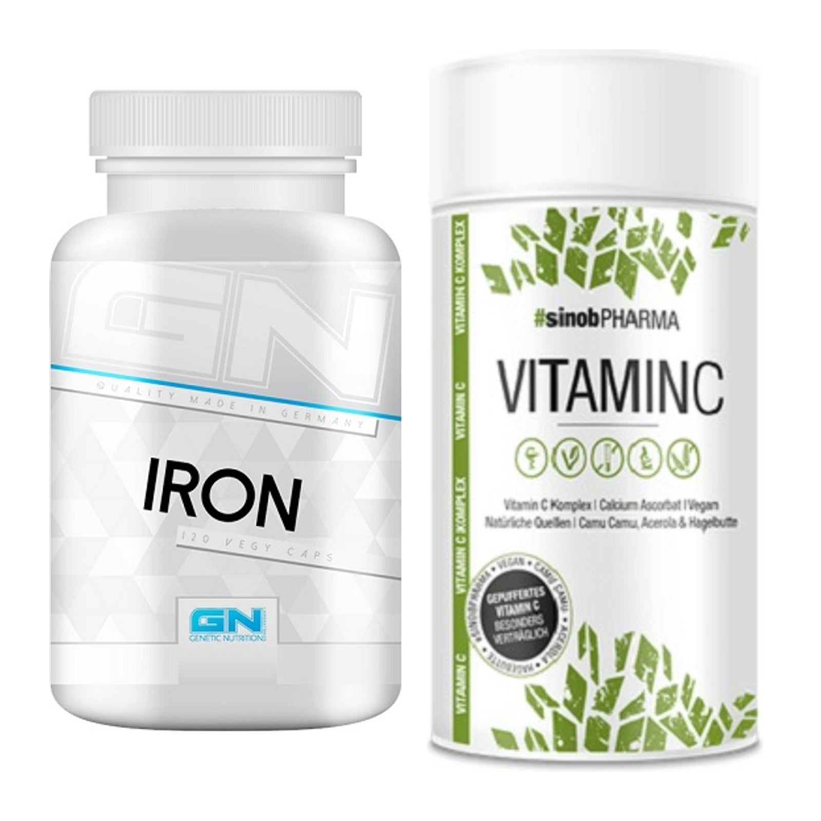 Eisen & Vitamin C: GN Iron / Eisen Health Line + Sinob Vitamin C – alle enthaltenen Artikel