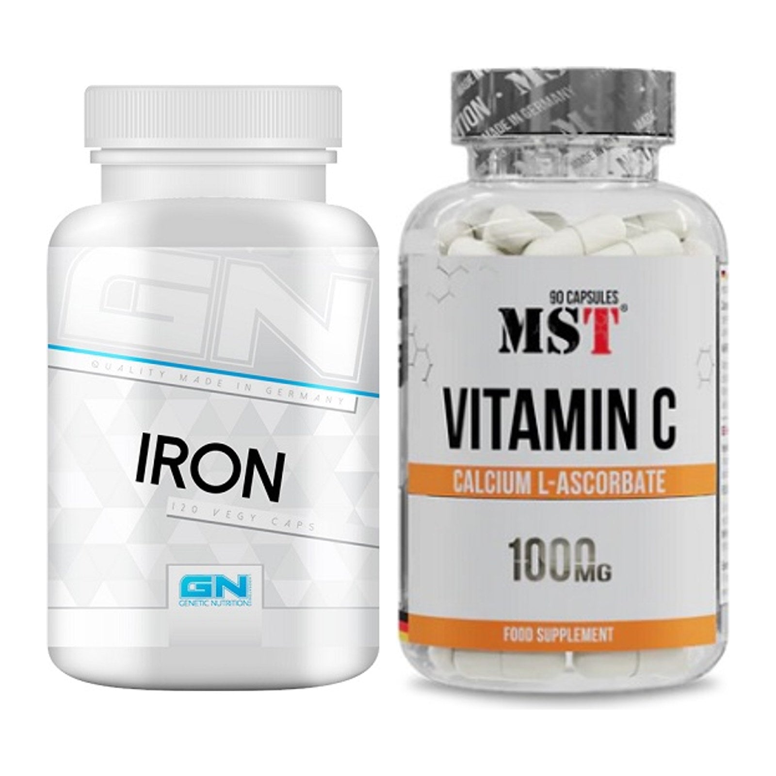 Eisen & Vitamin C: GN Iron / Eisen Health + MST Vitamin C Calcium – alle enthaltenen Artikel