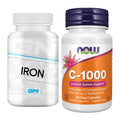 Eisen & Vitamin C: GN Iron / Eisen Health + Now Foods Vitamin C-1000 – alle enthaltenen Artikel