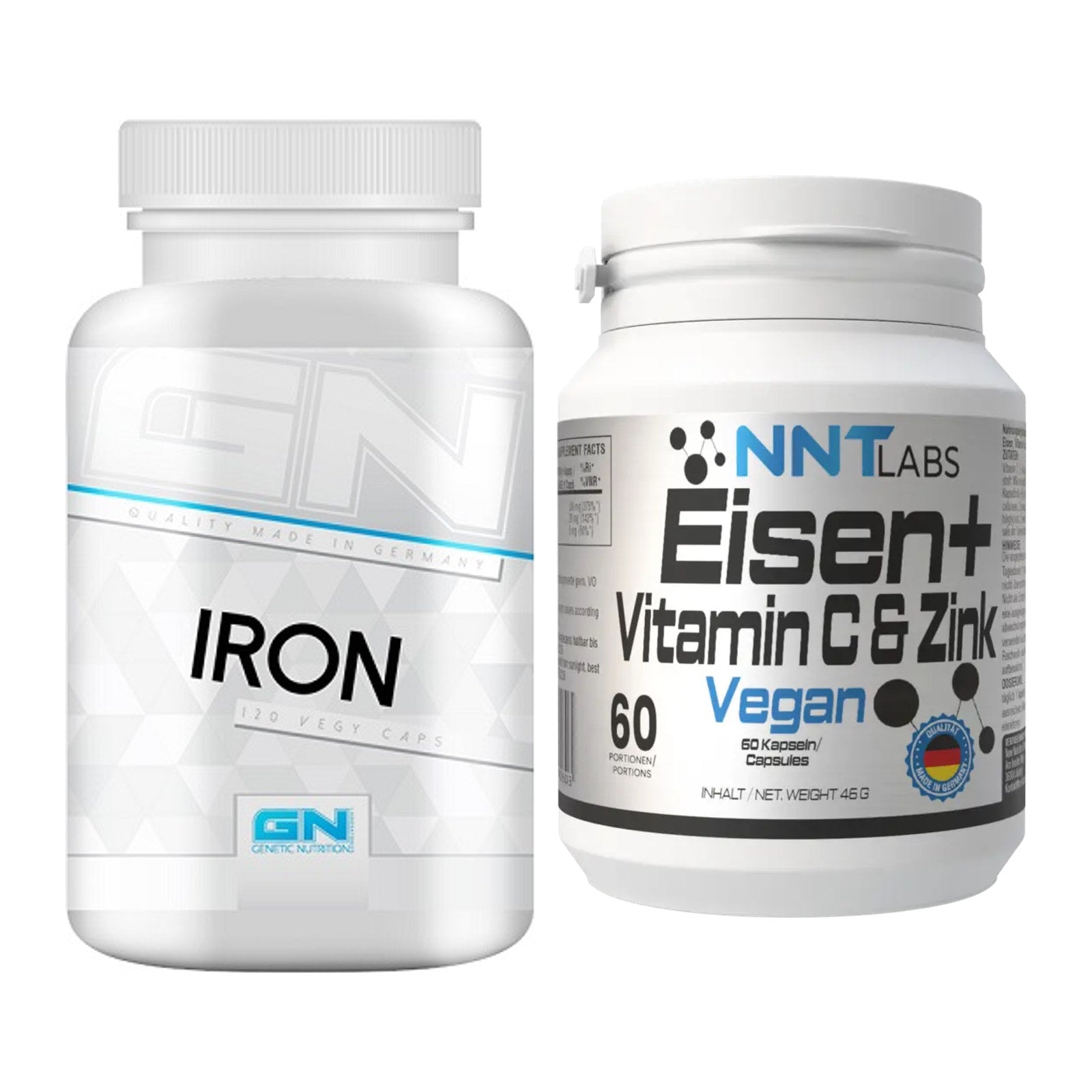 Eisen & Vitamin C: GN Iron / Eisen Health + NNT Eisen + Vitamin C – alle enthaltenen Artikel