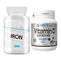 Eisen & Vitamin C: GN Iron / Eisen Health Line + NNT Vitamin C 1000 mg – alle enthaltenen Artikel