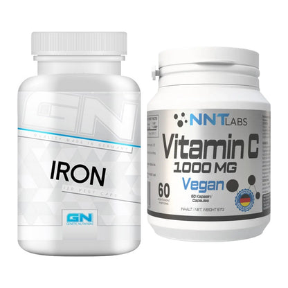 Eisen & Vitamin C: GN Iron / Eisen Health Line + NNT Vitamin C 1000 mg – alle enthaltenen Artikel