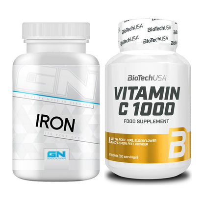 Eisen & Vitamin C: GN Iron / Eisen Health + BioTech Vitamin C 1000 – alle enthaltenen Artikel