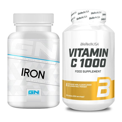 Eisen & Vitamin C: GN Iron / Eisen Health + BioTech Vitamin C 1000 – alle enthaltenen Artikel