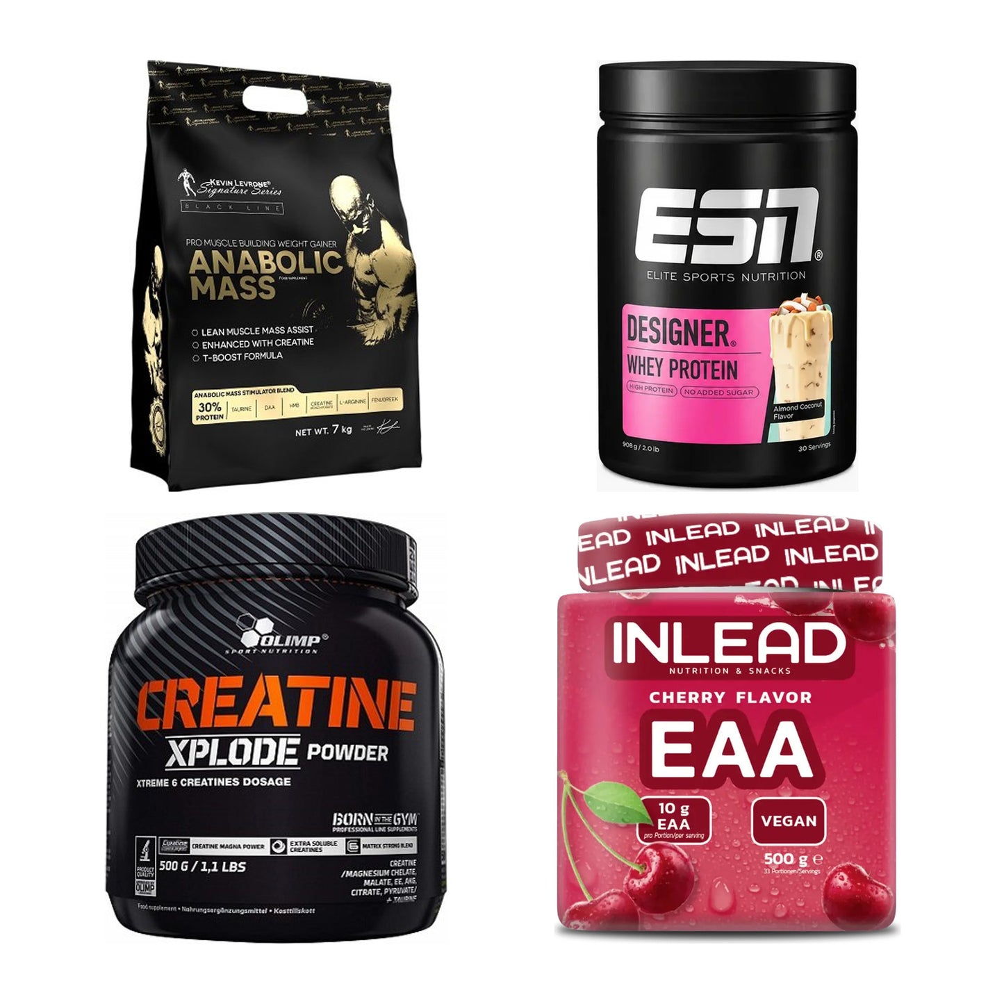 Masseaufbau für Fortgeschrittene: Kevin Levrone Anabolic + 3 weitere – alle enthaltenen Artikel