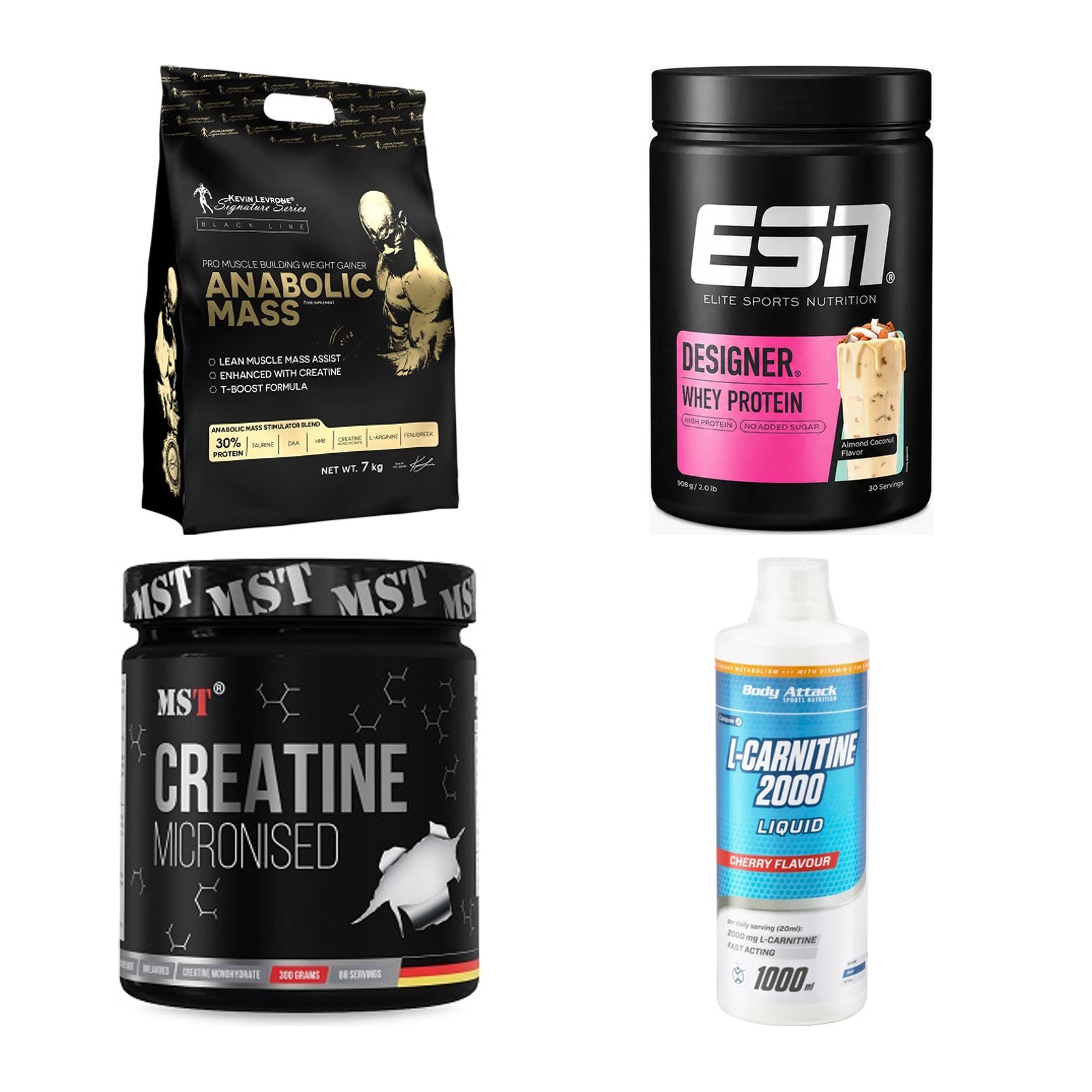 Masseaufbau für Fortgeschrittene: Kevin Levrone Anabolic + 3 weitere – alle enthaltenen Artikel