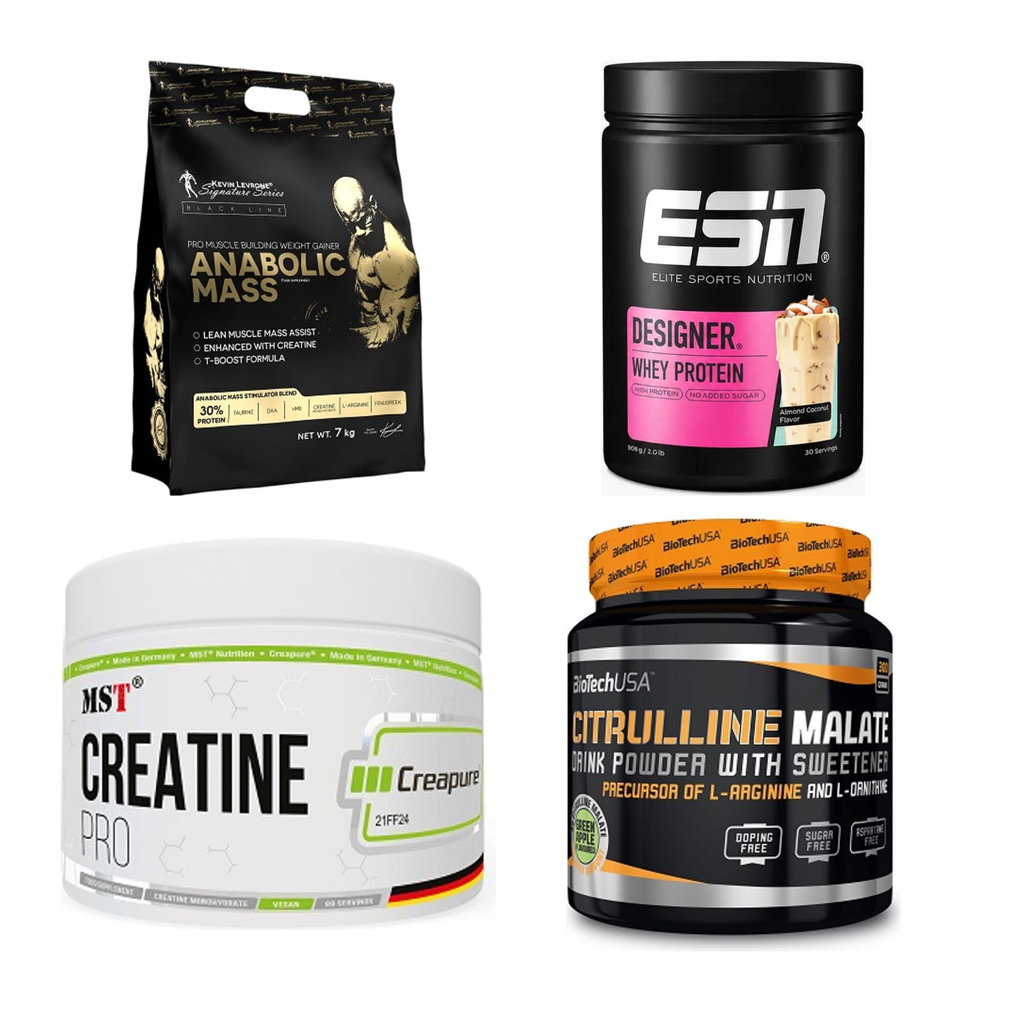 Masseaufbau für Fortgeschrittene: Kevin Levrone Anabolic + 3 weitere – alle enthaltenen Artikel