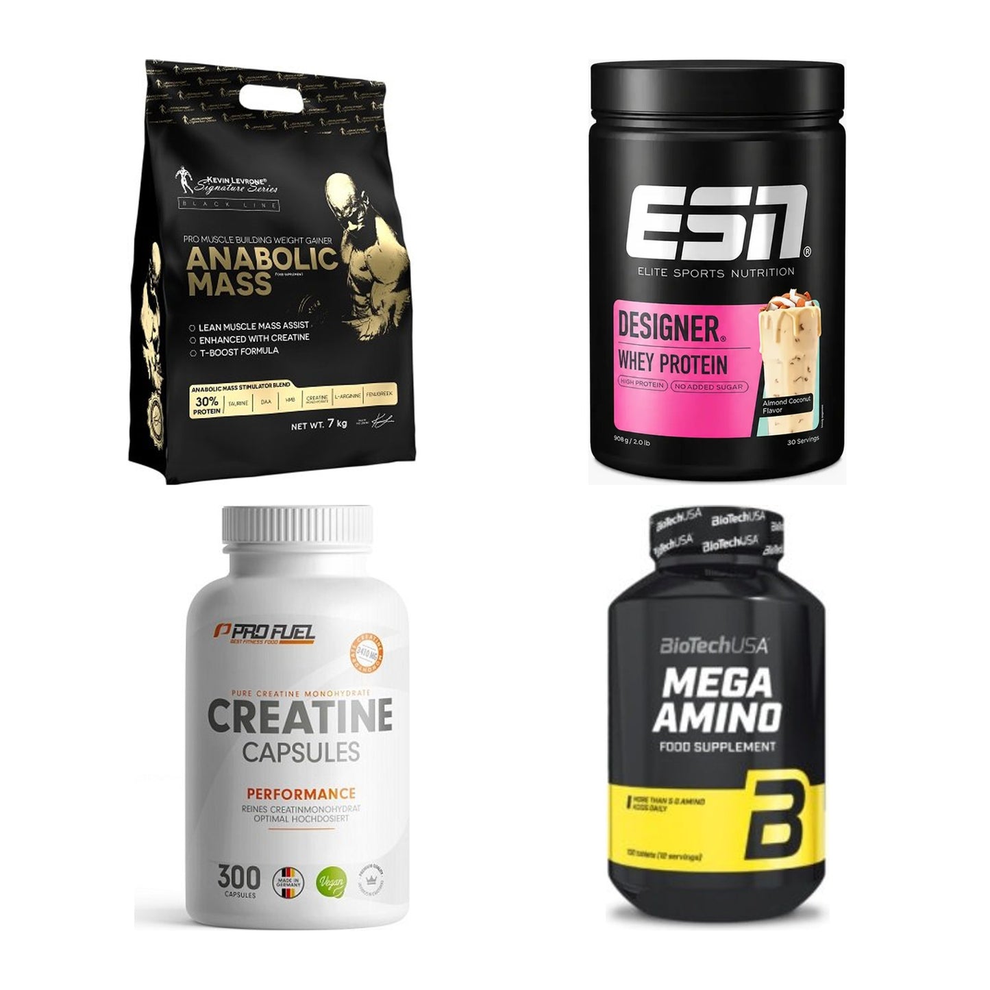 Masseaufbau für Fortgeschrittene: Kevin Levrone Anabolic + 3 weitere – alle enthaltenen Artikel