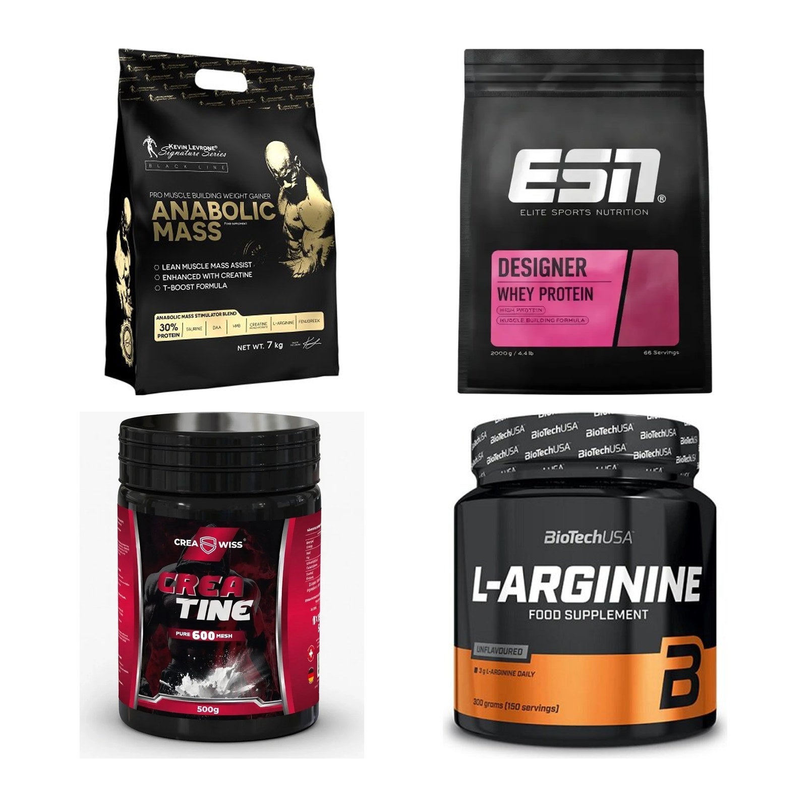 Masseaufbau für Fortgeschrittene: Kevin Levrone Anabolic + 3 weitere – alle enthaltenen Artikel