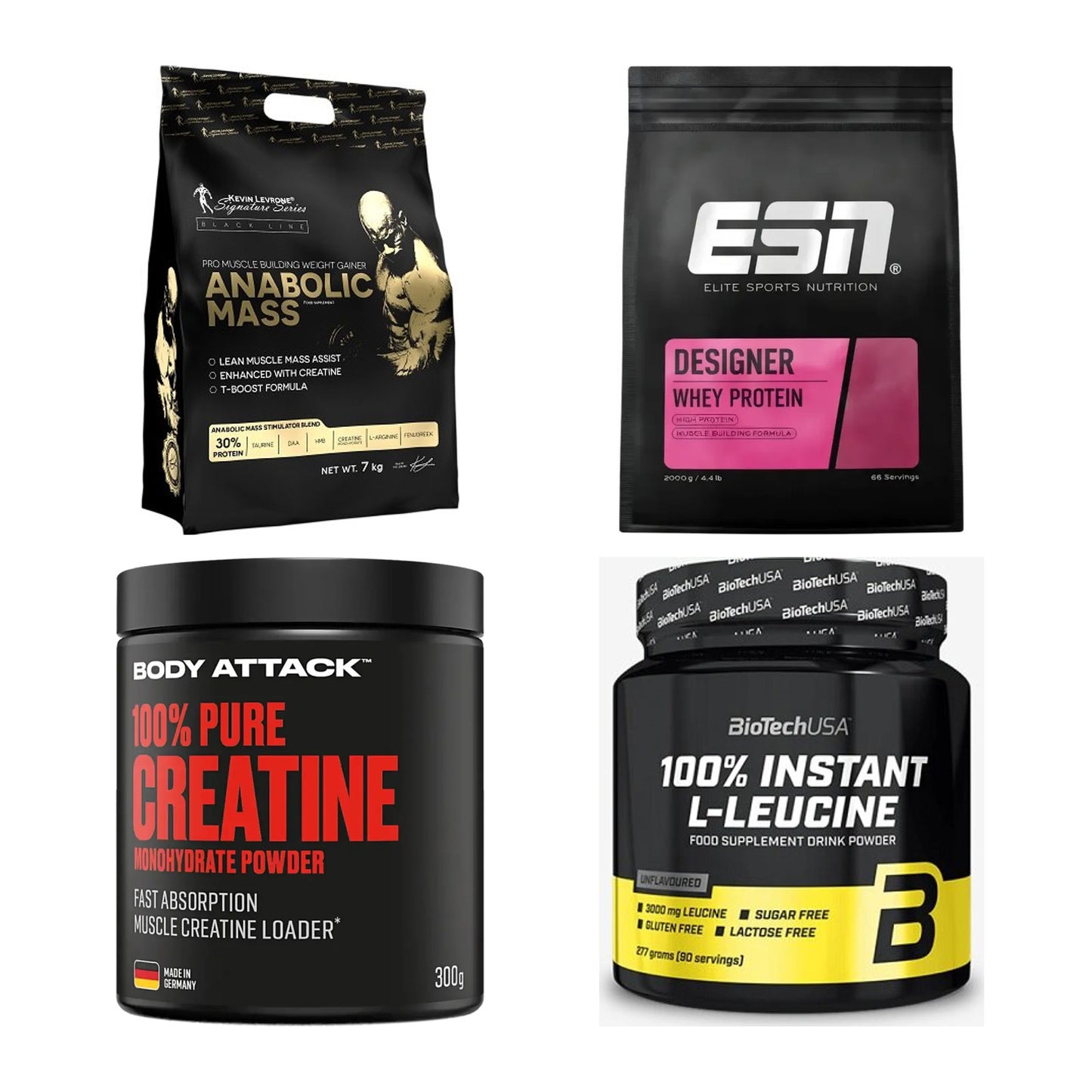 Masseaufbau für Fortgeschrittene: Kevin Levrone Anabolic + 3 weitere – alle enthaltenen Artikel