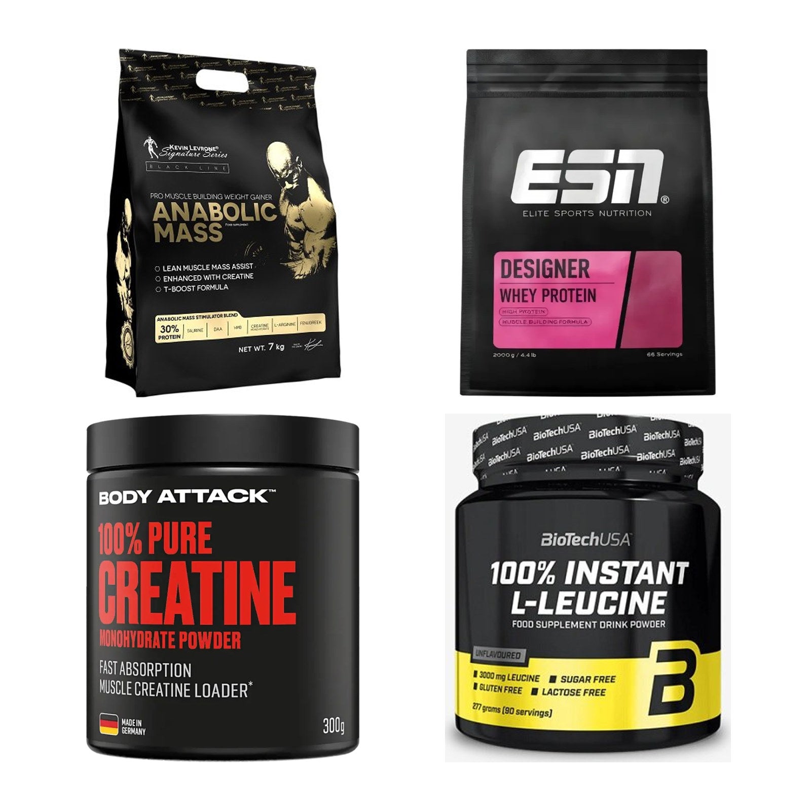 Masseaufbau für Fortgeschrittene: Kevin Levrone Anabolic + 3 weitere – alle enthaltenen Artikel