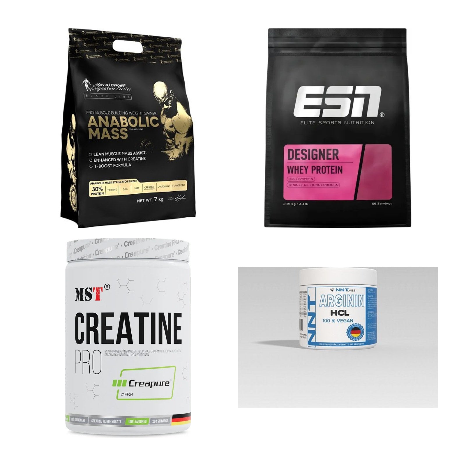 Masseaufbau für Fortgeschrittene: Kevin Levrone Anabolic + 3 weitere – alle enthaltenen Artikel