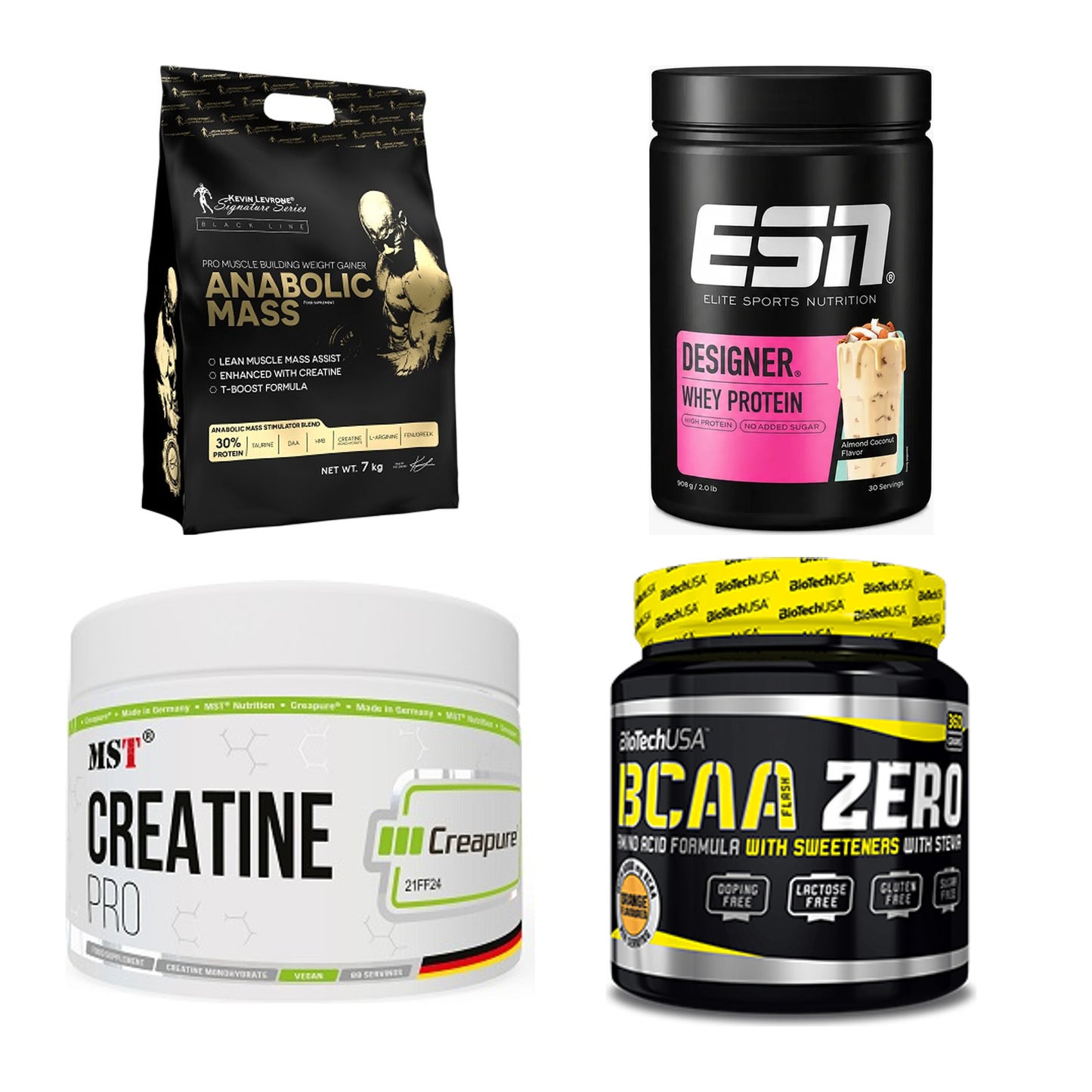 Masseaufbau für Fortgeschrittene: Kevin Levrone Anabolic + 3 weitere – alle enthaltenen Artikel