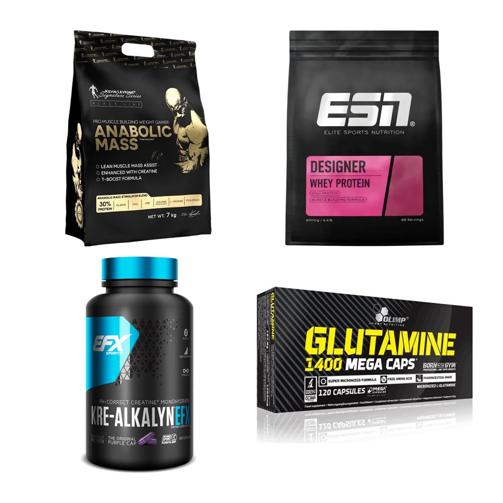 Masseaufbau für Fortgeschrittene: Kevin Levrone Anabolic + 3 weitere – alle enthaltenen Artikel