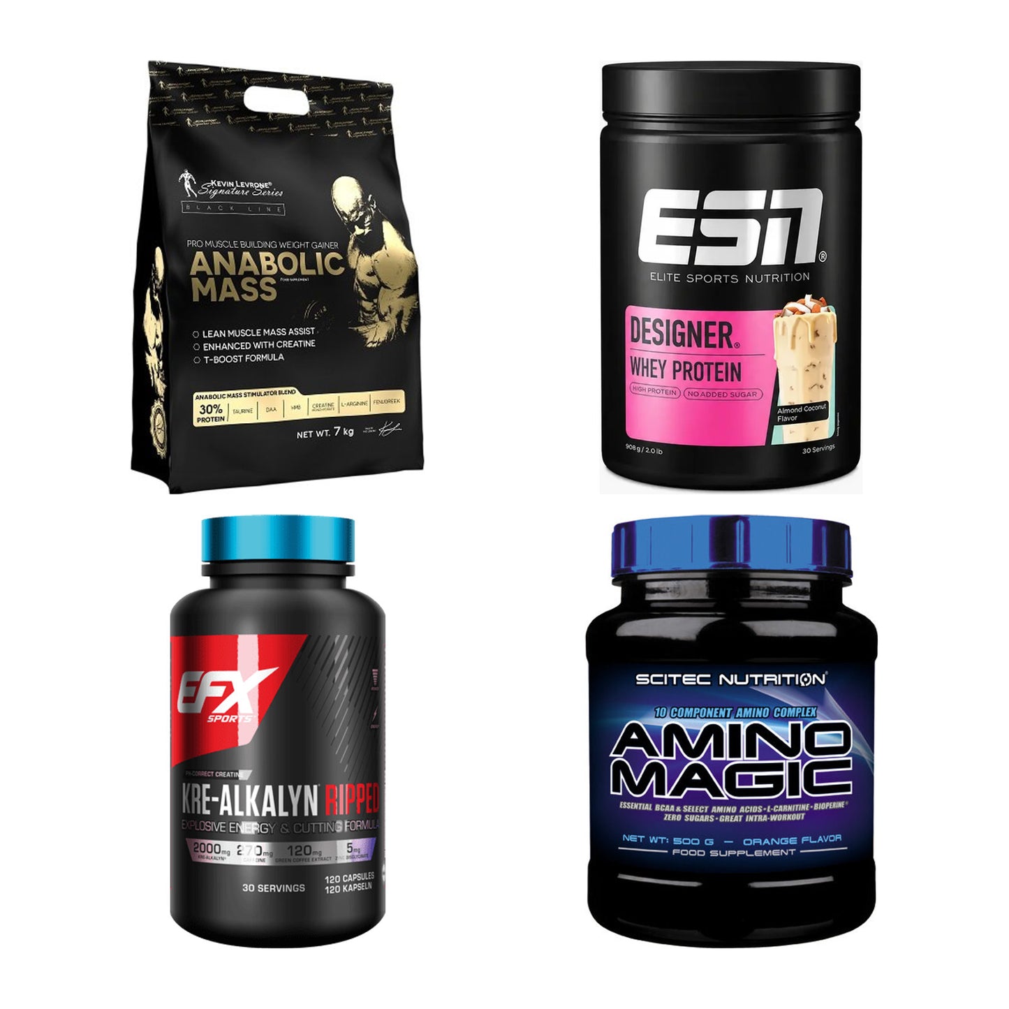 Masseaufbau für Fortgeschrittene: Kevin Levrone Anabolic + 3 weitere – alle enthaltenen Artikel