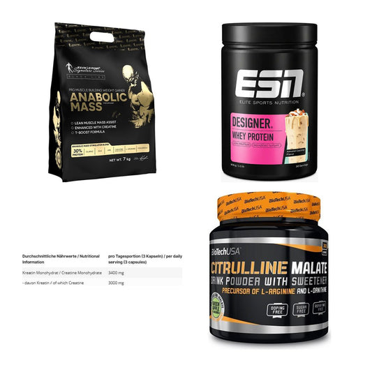 Masseaufbau für Fortgeschrittene: Kevin Levrone Anabolic + 3 weitere – alle enthaltenen Artikel