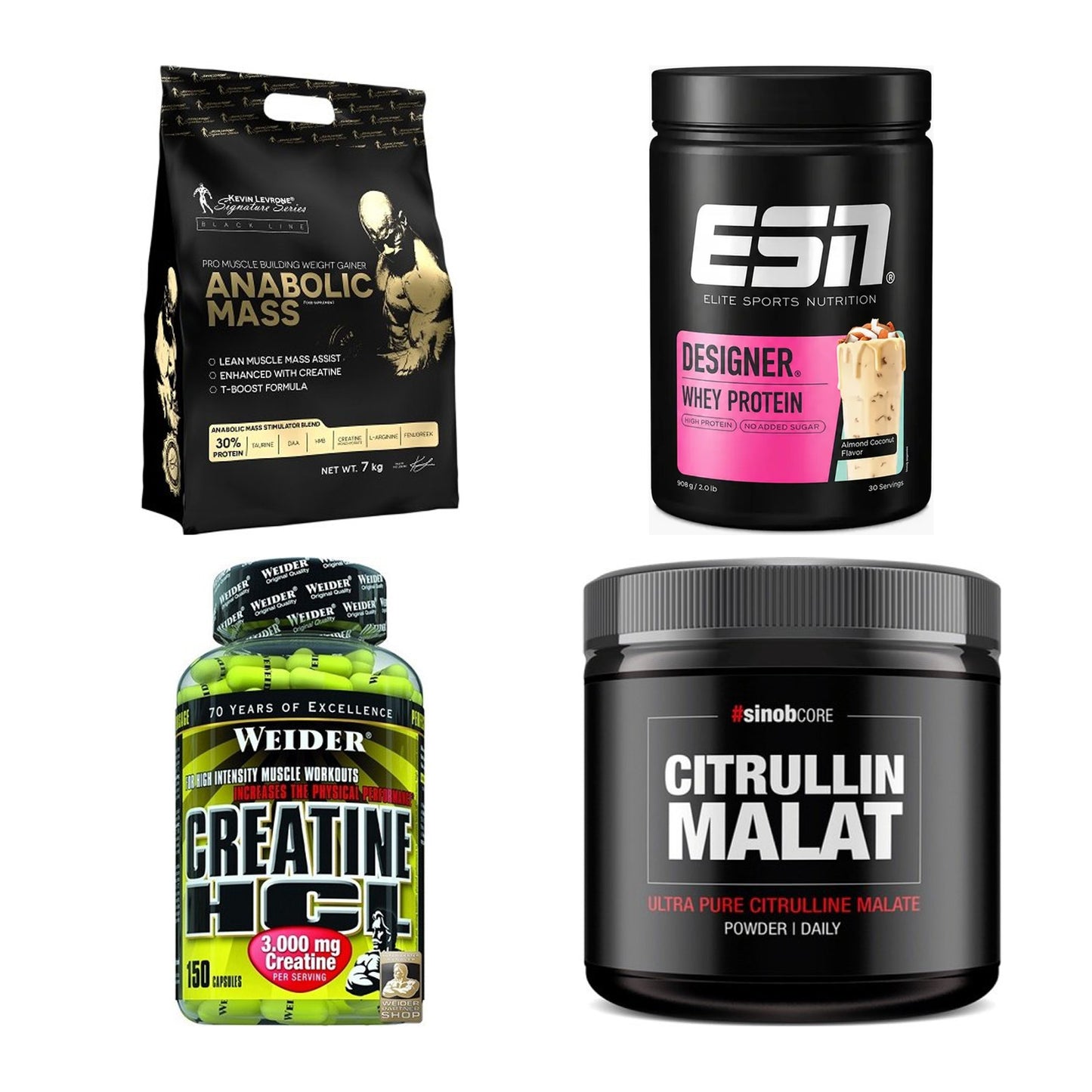 Masseaufbau für Fortgeschrittene: Kevin Levrone Anabolic + 3 weitere – alle enthaltenen Artikel