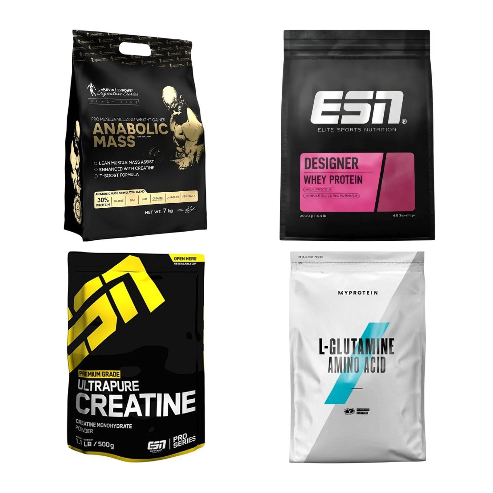 Masseaufbau für Fortgeschrittene: Kevin Levrone Anabolic + 3 weitere – alle enthaltenen Artikel