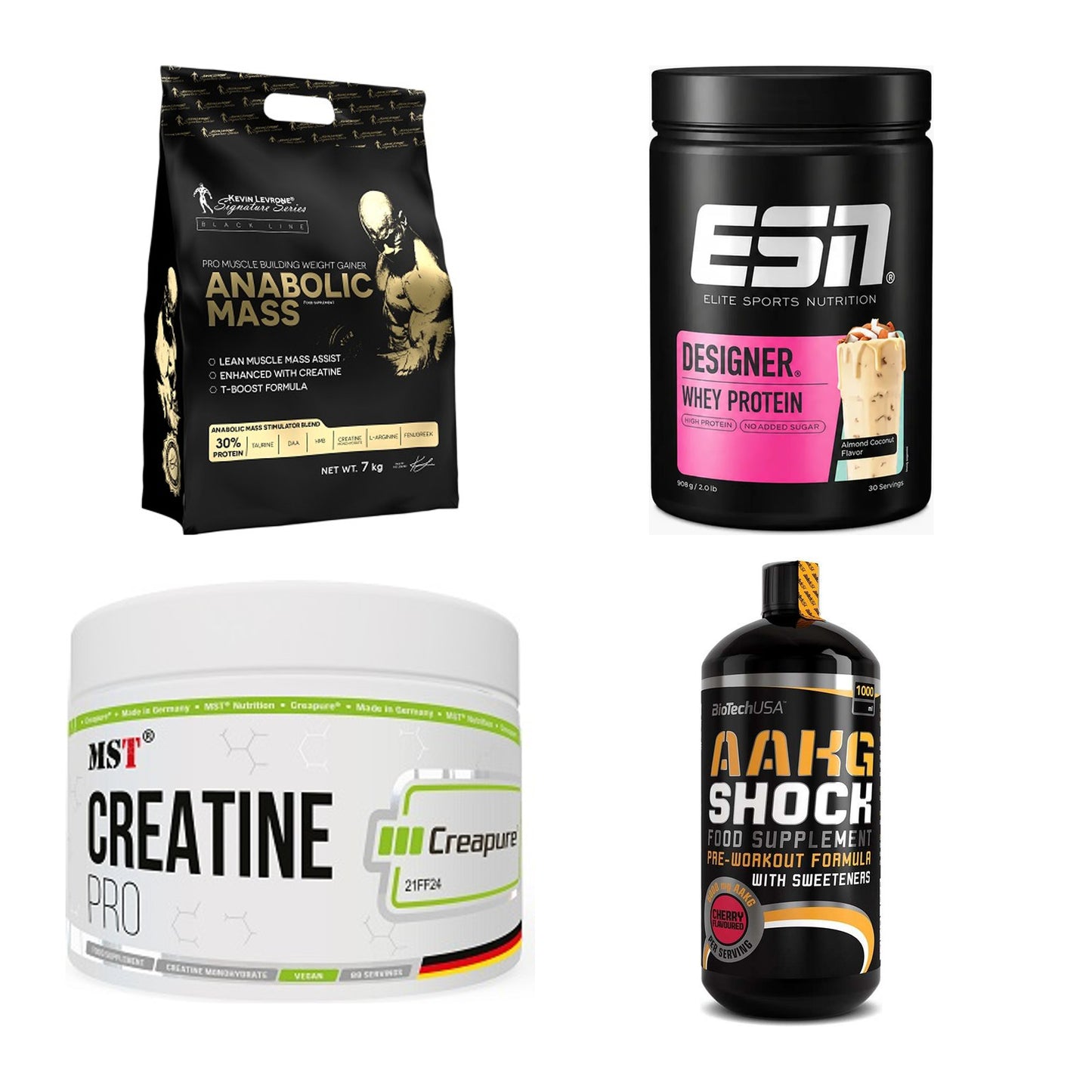 Masseaufbau für Fortgeschrittene: Kevin Levrone Anabolic + 3 weitere – alle enthaltenen Artikel
