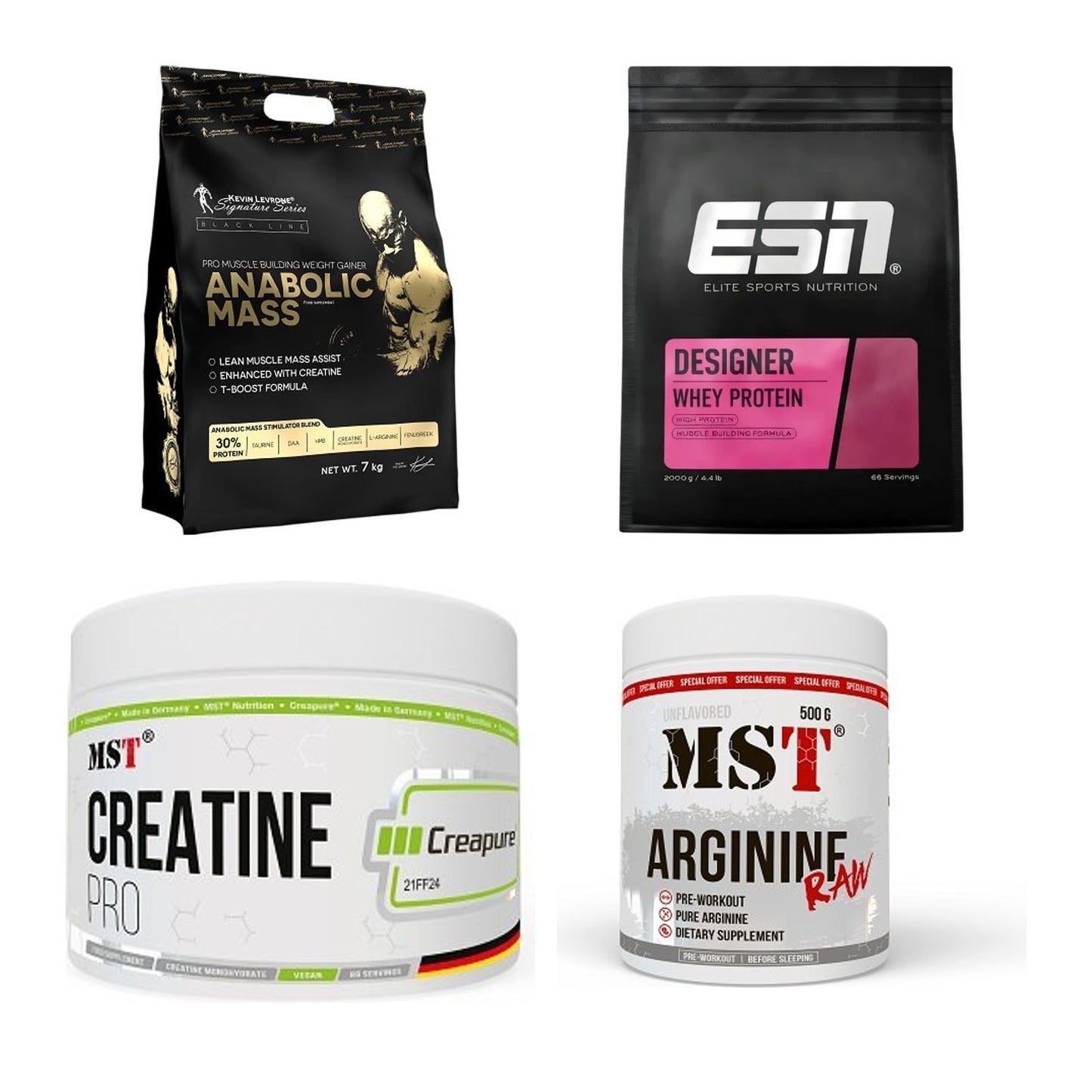 Masseaufbau für Fortgeschrittene: Kevin Levrone Anabolic + 3 weitere – alle enthaltenen Artikel
