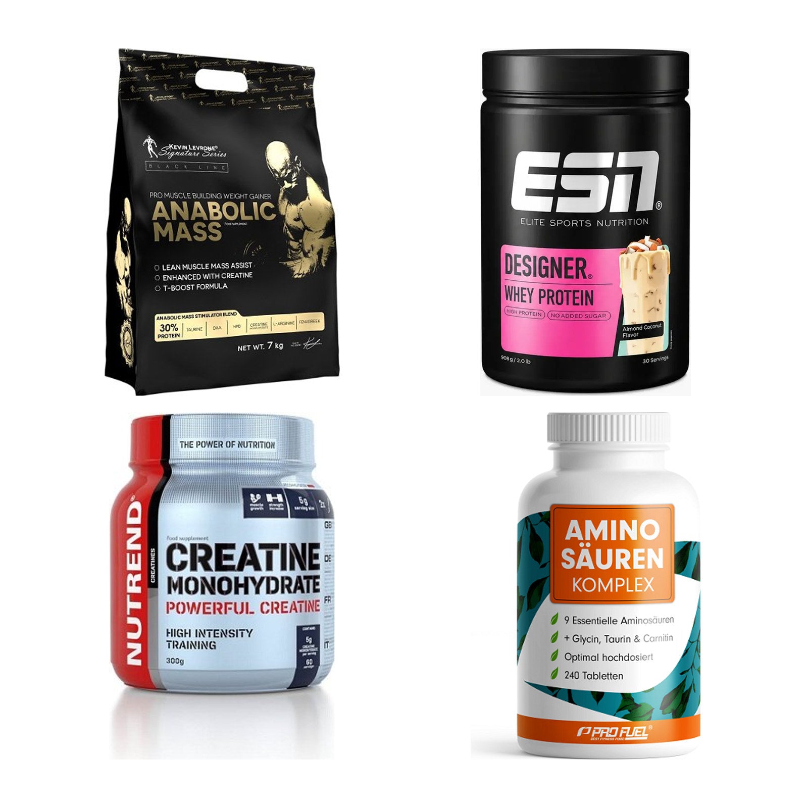 Masseaufbau für Fortgeschrittene: Kevin Levrone Anabolic + 3 weitere – alle enthaltenen Artikel