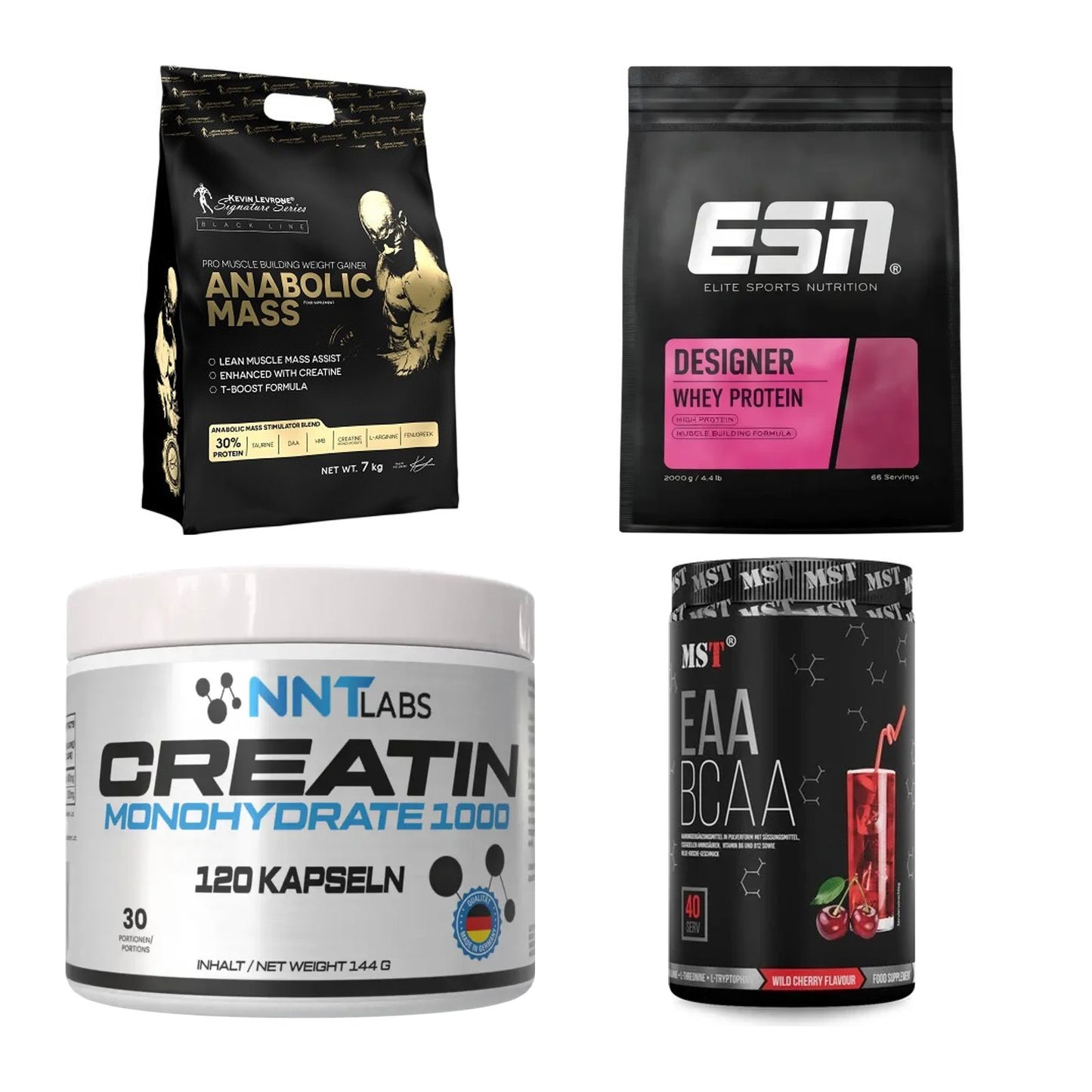 Masseaufbau für Fortgeschrittene: Kevin Levrone Anabolic + 3 weitere – alle enthaltenen Artikel