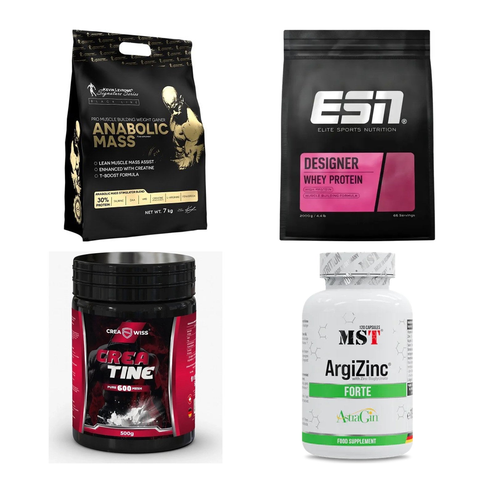 Masseaufbau für Fortgeschrittene: Kevin Levrone Anabolic + 3 weitere – alle enthaltenen Artikel