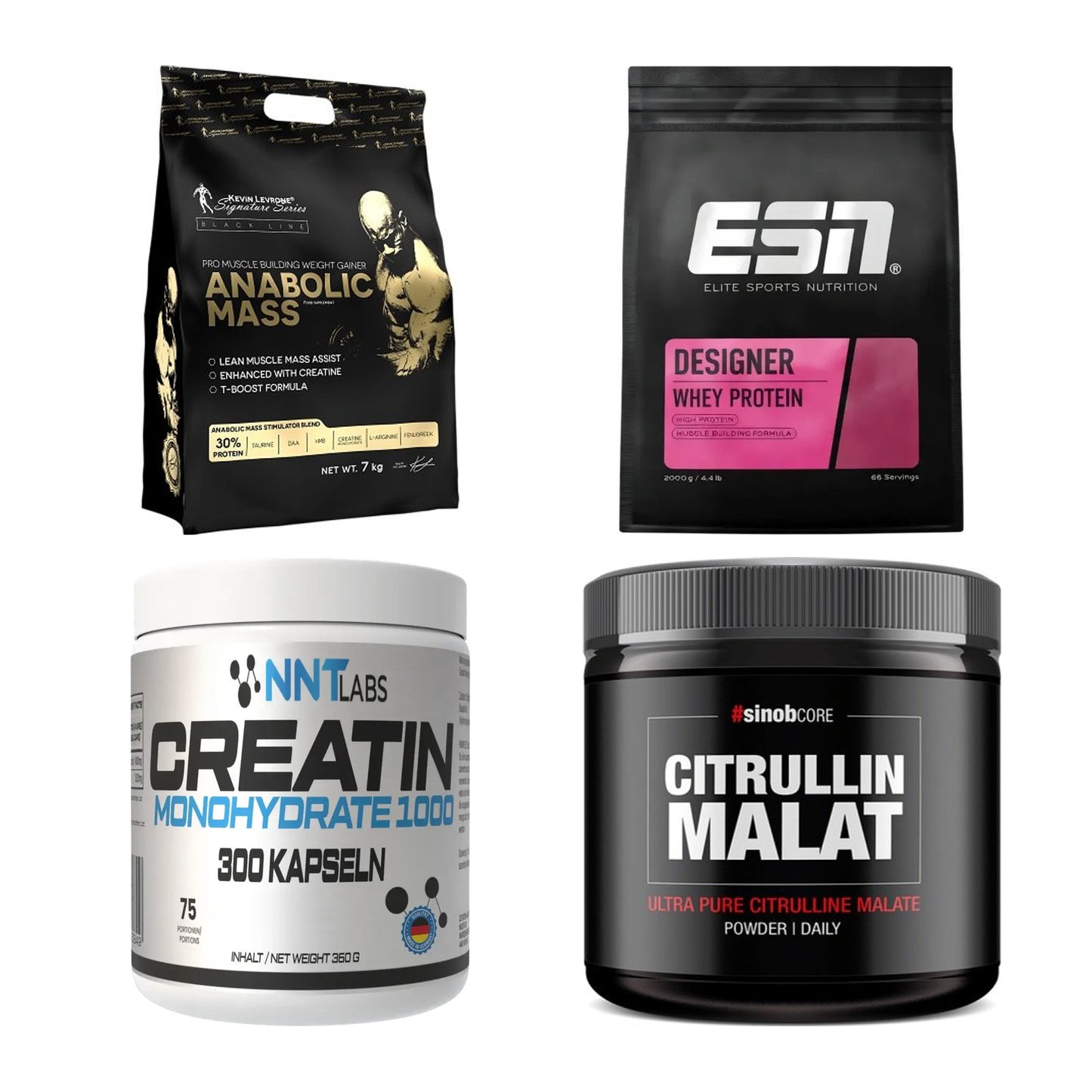 Masseaufbau für Fortgeschrittene: Kevin Levrone Anabolic + 3 weitere – alle enthaltenen Artikel