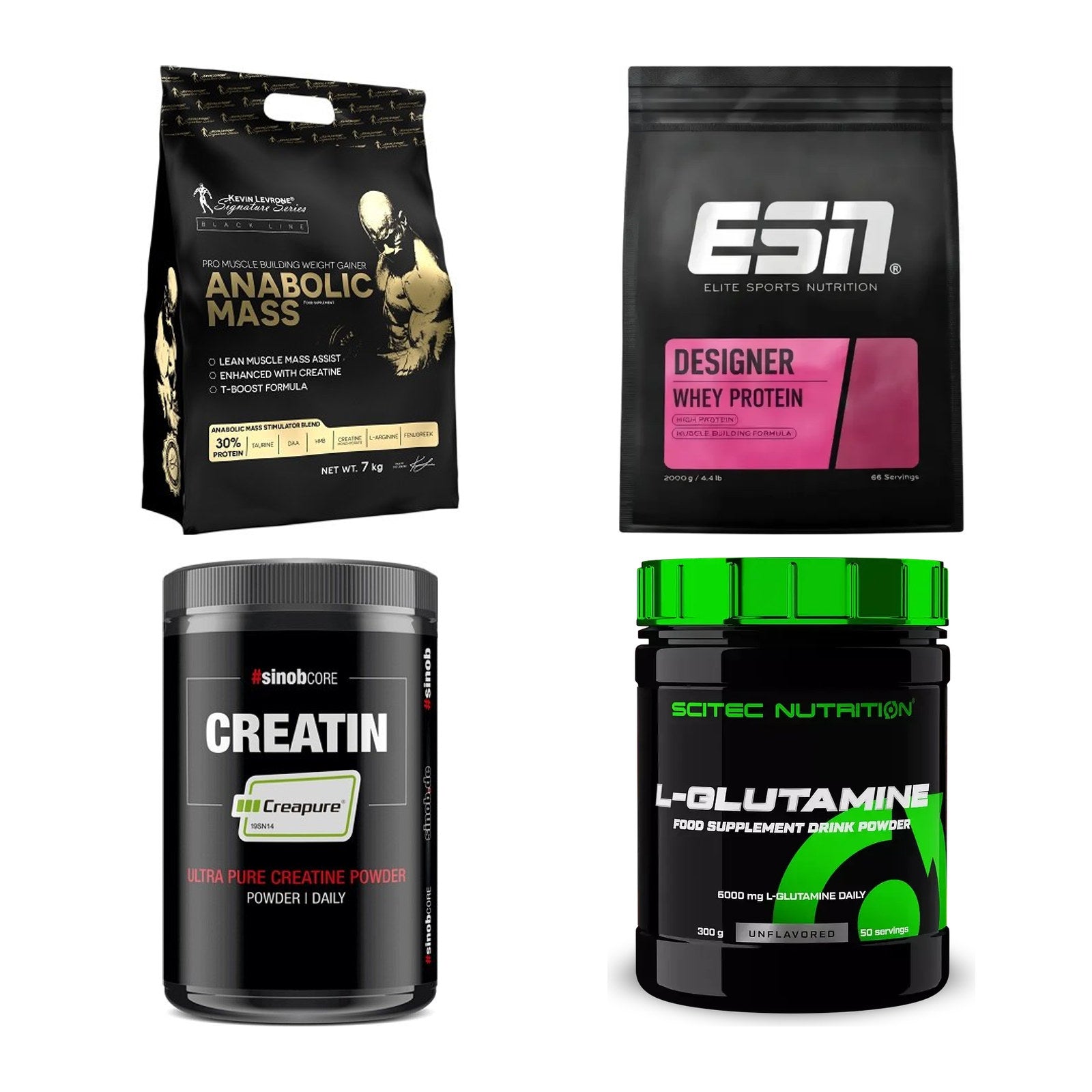Masseaufbau für Fortgeschrittene: Kevin Levrone Anabolic + 3 weitere – alle enthaltenen Artikel