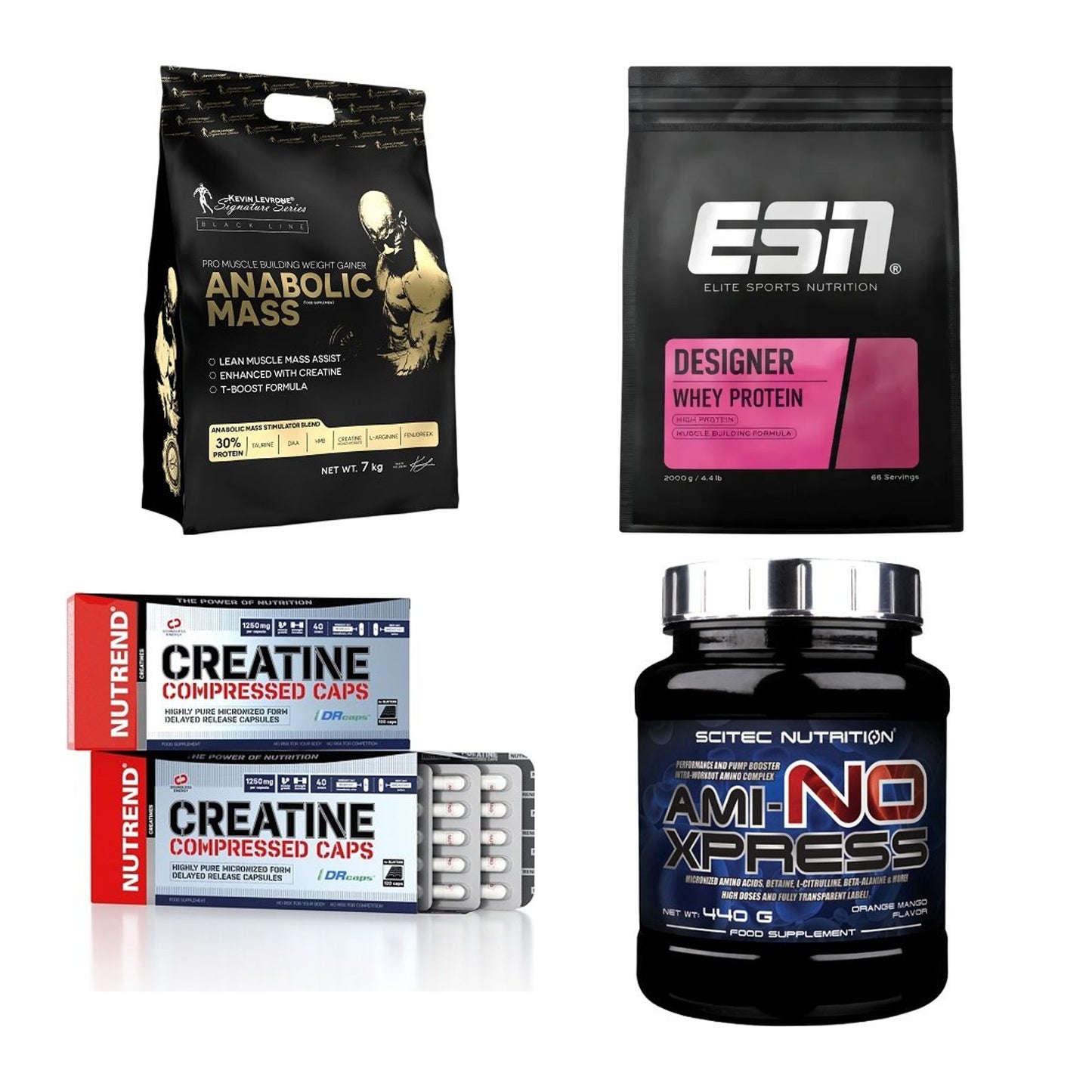 Masseaufbau für Fortgeschrittene: Kevin Levrone Anabolic + 3 weitere – alle enthaltenen Artikel