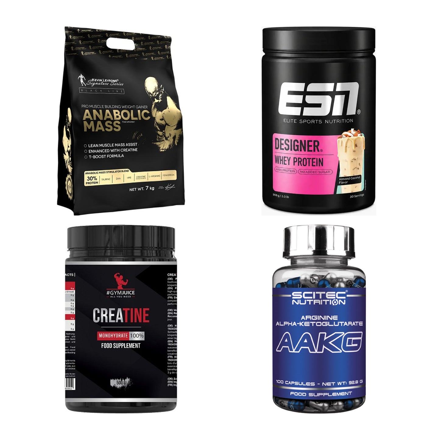 Masseaufbau für Fortgeschrittene: Kevin Levrone Anabolic + 3 weitere – alle enthaltenen Artikel