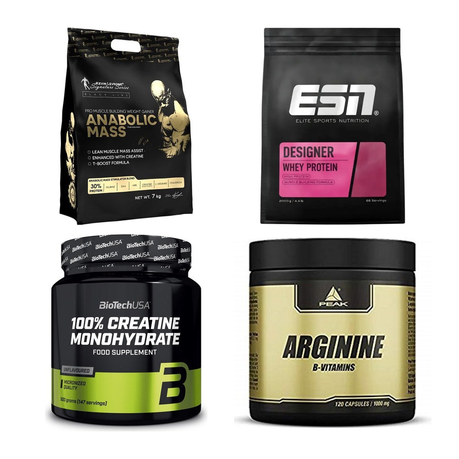Masseaufbau für Fortgeschrittene: Kevin Levrone Anabolic + 3 weitere – alle enthaltenen Artikel