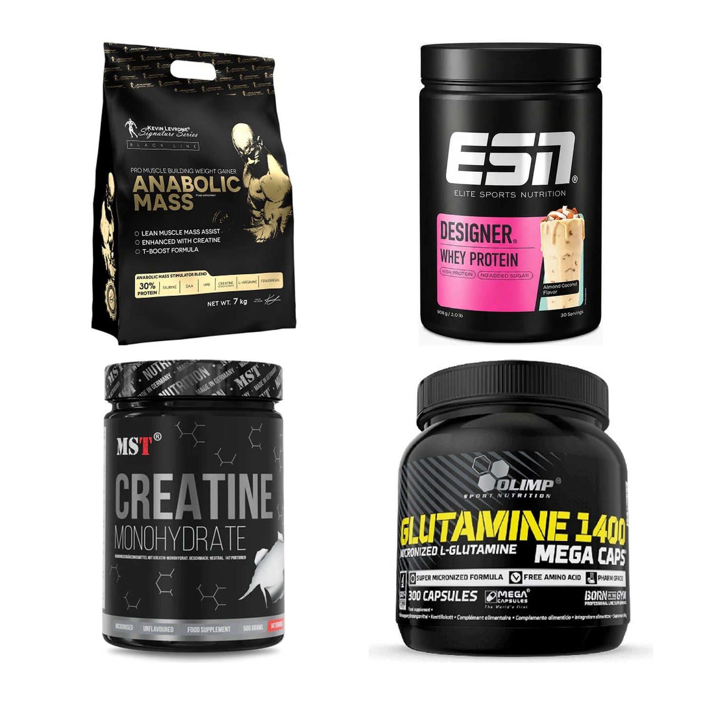 Masseaufbau für Fortgeschrittene: Kevin Levrone Anabolic + 3 weitere – alle enthaltenen Artikel
