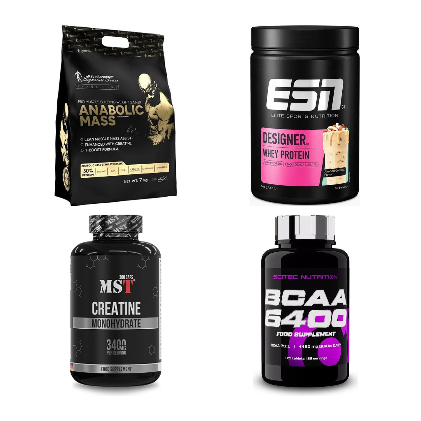 Masseaufbau für Fortgeschrittene: Kevin Levrone Anabolic + 3 weitere – alle enthaltenen Artikel