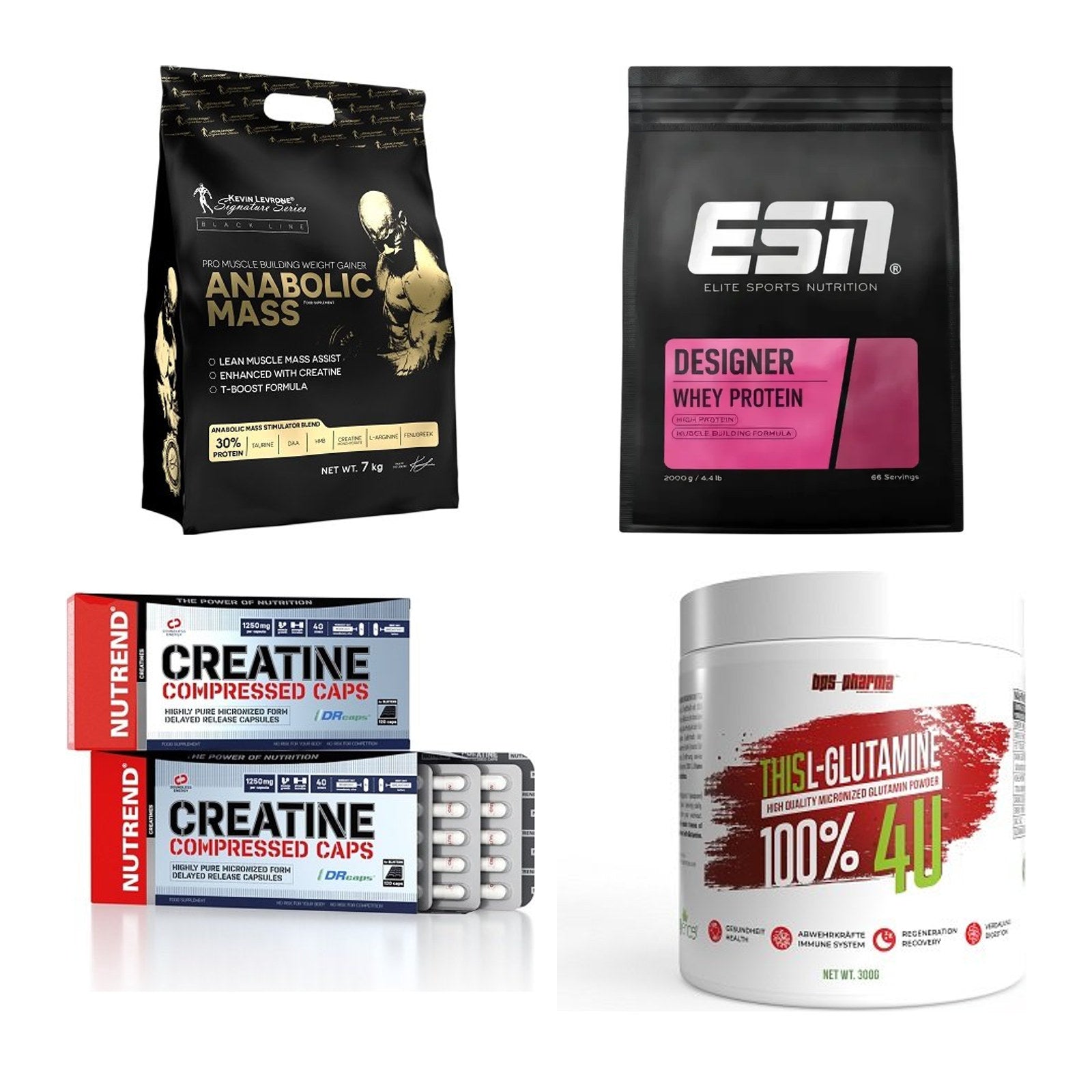 Masseaufbau für Fortgeschrittene: Kevin Levrone Anabolic + 3 weitere – alle enthaltenen Artikel
