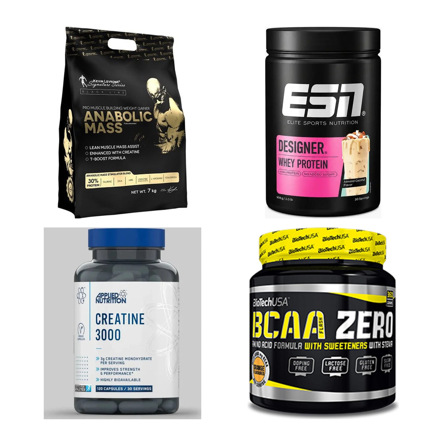 Masseaufbau für Fortgeschrittene: Kevin Levrone Anabolic + 3 weitere – alle enthaltenen Artikel