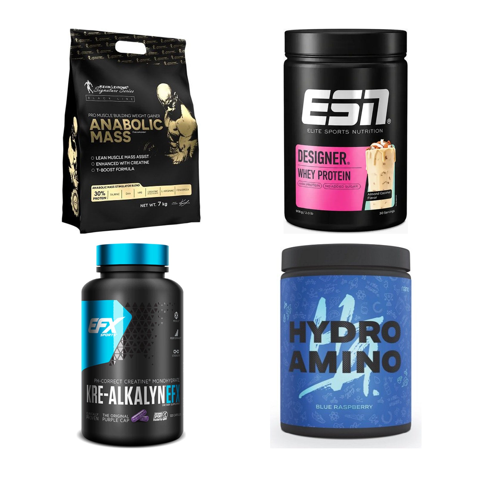 Masseaufbau für Fortgeschrittene: Kevin Levrone Anabolic + 3 weitere – alle enthaltenen Artikel