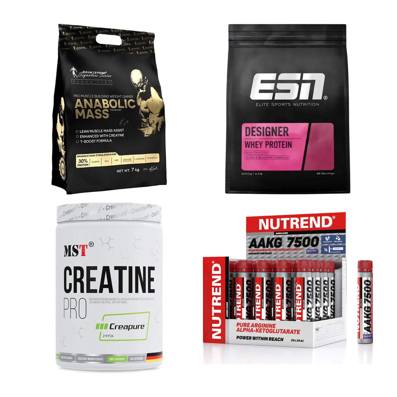 Masseaufbau für Fortgeschrittene: Kevin Levrone Anabolic + 3 weitere – alle enthaltenen Artikel