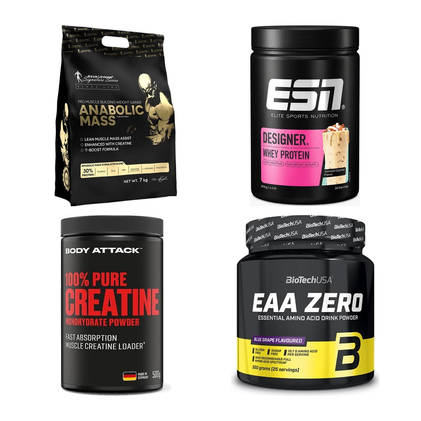 Masseaufbau für Fortgeschrittene: Kevin Levrone Anabolic + 3 weitere – alle enthaltenen Artikel