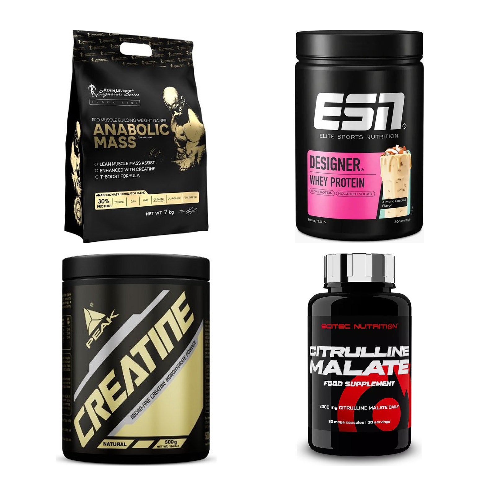 Masseaufbau für Fortgeschrittene: Kevin Levrone Anabolic + 3 weitere – alle enthaltenen Artikel