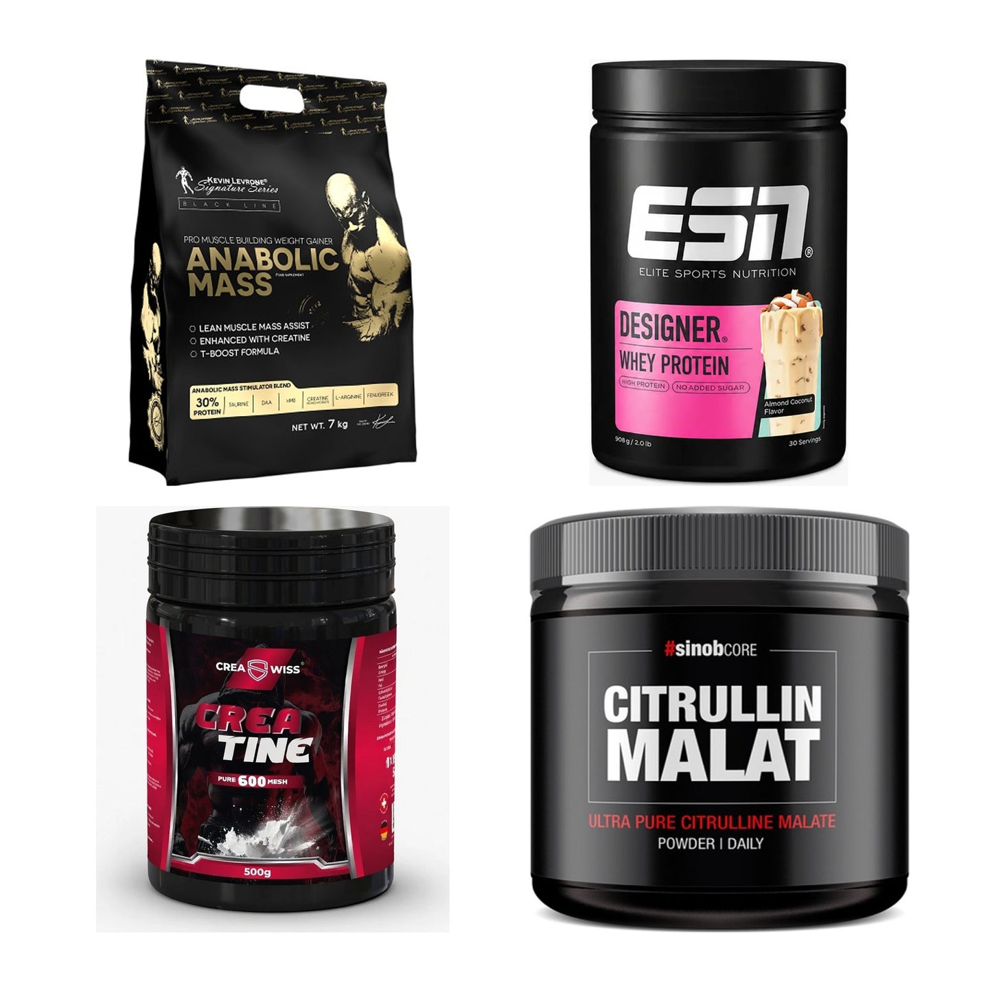 Masseaufbau für Fortgeschrittene: Kevin Levrone Anabolic + 3 weitere – alle enthaltenen Artikel