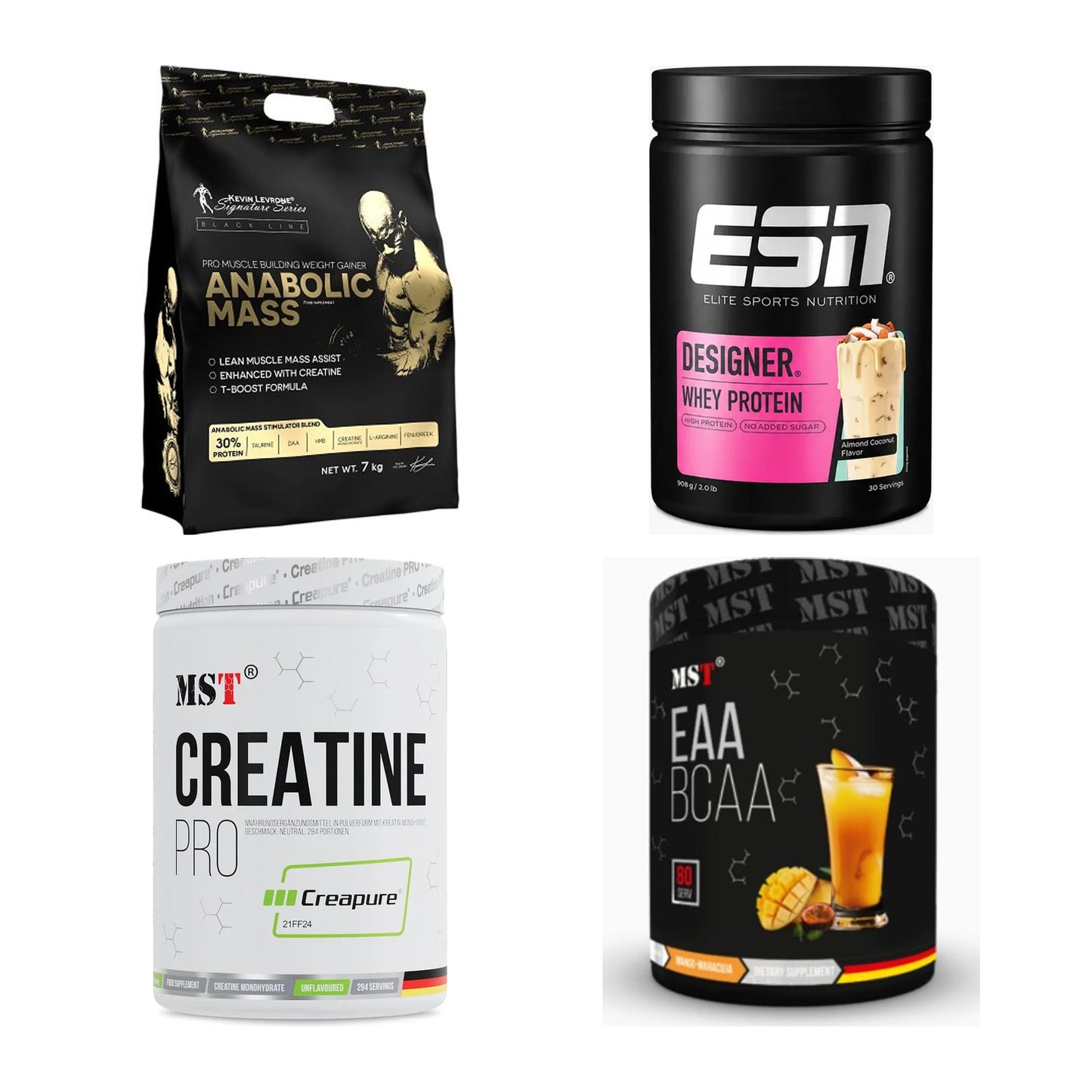 Masseaufbau für Fortgeschrittene: Kevin Levrone Anabolic + 3 weitere – alle enthaltenen Artikel