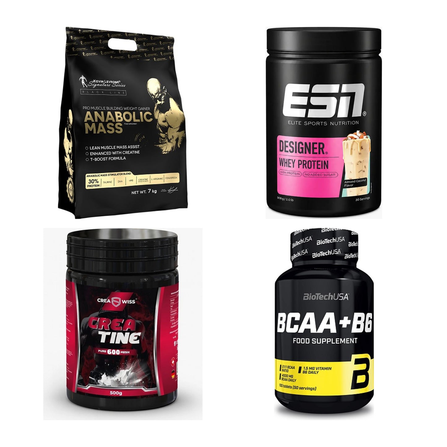 Masseaufbau für Fortgeschrittene: Kevin Levrone Anabolic + 3 weitere – alle enthaltenen Artikel