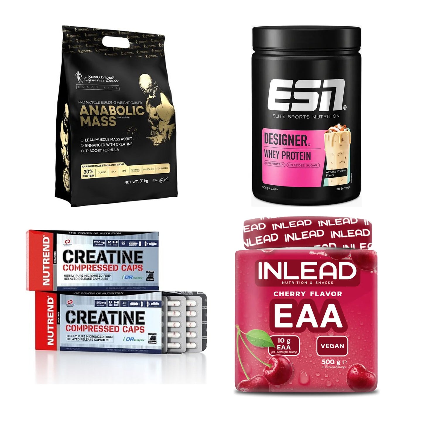 Masseaufbau für Fortgeschrittene: Kevin Levrone Anabolic + 3 weitere – alle enthaltenen Artikel