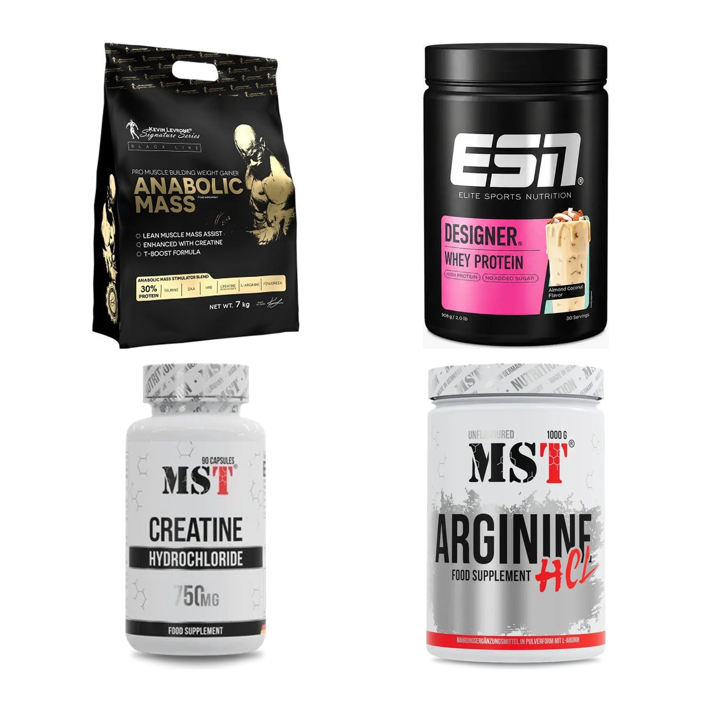 Masseaufbau für Fortgeschrittene: Kevin Levrone Anabolic + 3 weitere – alle enthaltenen Artikel