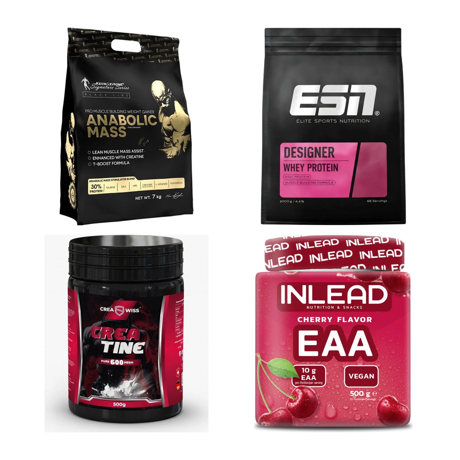 Masseaufbau für Fortgeschrittene: Kevin Levrone Anabolic + 3 weitere – alle enthaltenen Artikel