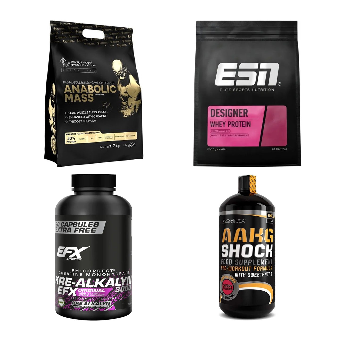 Masseaufbau für Fortgeschrittene: Kevin Levrone Anabolic + 3 weitere – alle enthaltenen Artikel