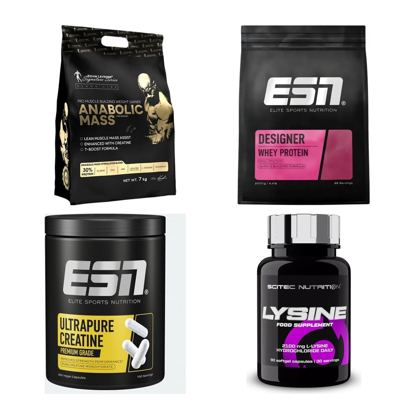 Masseaufbau für Fortgeschrittene: Kevin Levrone Anabolic + 3 weitere – alle enthaltenen Artikel
