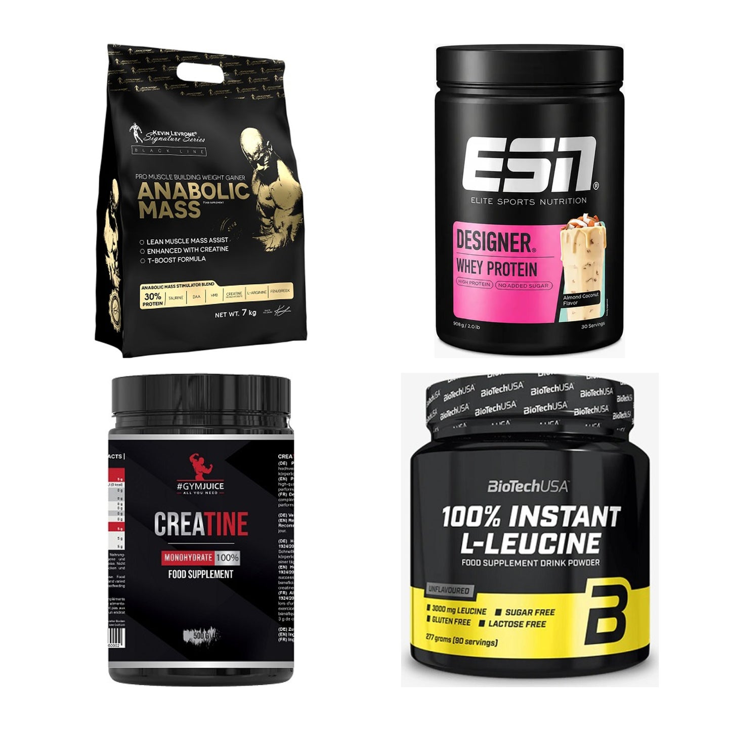 Masseaufbau für Fortgeschrittene: Kevin Levrone Anabolic + 3 weitere – alle enthaltenen Artikel