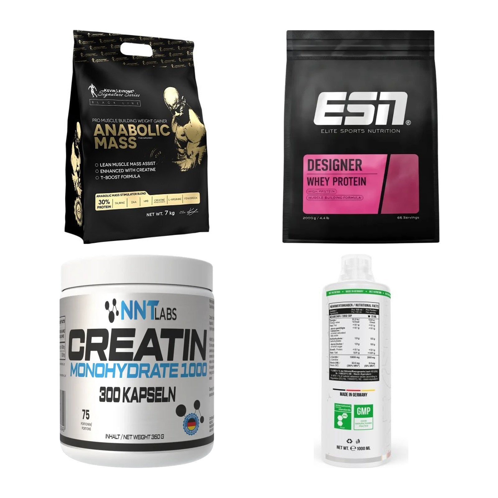 Masseaufbau für Fortgeschrittene: Kevin Levrone Anabolic + 3 weitere – alle enthaltenen Artikel